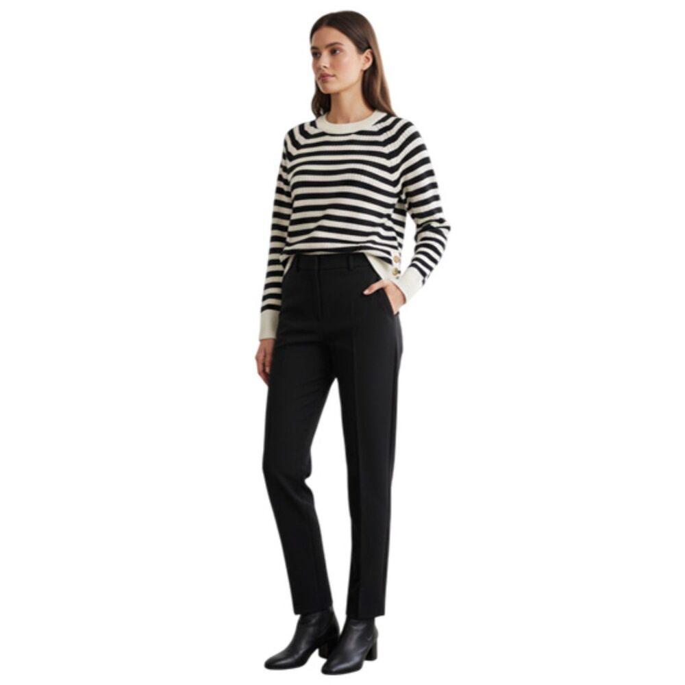 Scotch & Soda Black/Ivory Striped Sweater - Size S